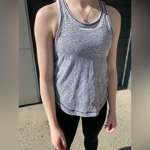 Zebra pattern tank top